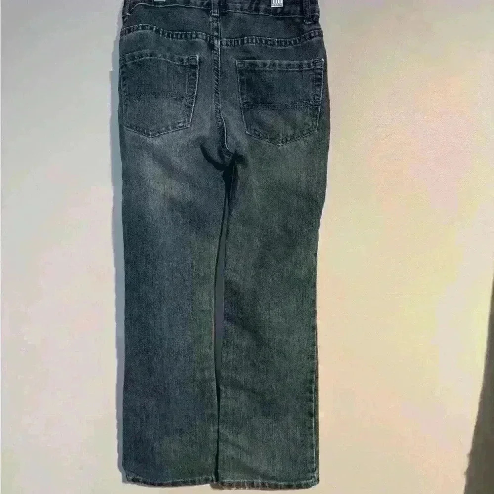 Size 8 boys Childtens Place Jeans - bootcut, adjustable waist, medium wash. EUC - Picture 2 of 3